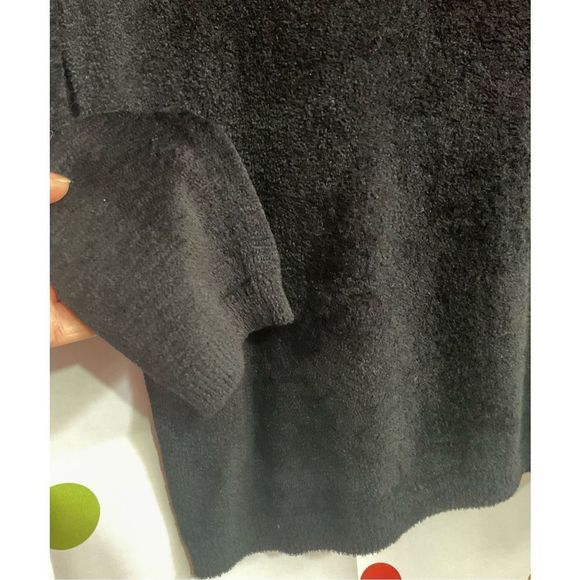 IDG International Direct Black Turtleneck Chenille Soft Size Petite Medium 🌸🍒 - Picture 2 of 9